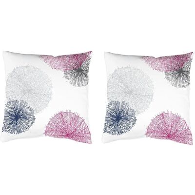 HOME WOHNIDEEN SCOPPIO Dekokissen - 40x40 cm, 2 Stück, Lila HOME WOHNIDEEN SCOPPIO Dekokissen - 40x40 cm, 2 Stück, Lila