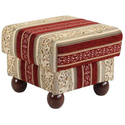 Max Winzer Hocker Monarch - Rot, Mittel, 54x54x48cm Max Winzer Hocker Monarch - Rot, Mittel, 54x54x48cm