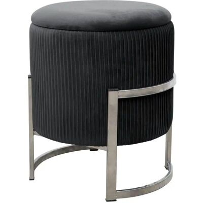 Höffner Pouf mit Stauraum Paloma ¦ schwarz ¦ Maße (cm): H: 46 Ø: 40 Höffner Pouf mit Stauraum Paloma ¦ schwarz ¦ Maße (cm): H: 46 Ø: 40