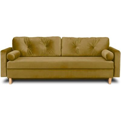KONSIMO Einzelsofa Eriso ¦ gelb ¦ Maße (cm): B: 220 H: 80 KONSIMO Einzelsofa Eriso ¦ gelb ¦ Maße (cm): B: 220 H: 80