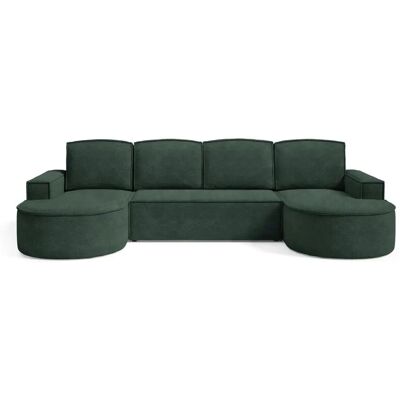 Höffner Wohnlandschaft Flow ¦ grün ¦ Maße (cm): B: 316 H: 88 Höffner Wohnlandschaft Flow ¦ grün ¦ Maße (cm): B: 316 H: 88