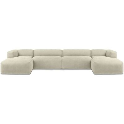KONSIMO Wohnlandschaft Buffo ¦ creme ¦ Maße (cm): B: 400 H: 73 KONSIMO Wohnlandschaft Buffo ¦ creme ¦ Maße (cm): B: 400 H: 73