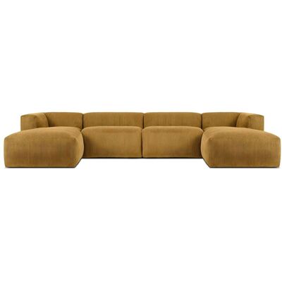 KONSIMO Wohnlandschaft Buffo ¦ gelb ¦ Maße (cm): B: 400 H: 73 KONSIMO Wohnlandschaft Buffo ¦ gelb ¦ Maße (cm): B: 400 H: 73