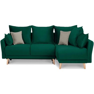 KONSIMO Ecksofa Belmos ¦ grün ¦ Maße (cm): B: 234 H: 100 KONSIMO Ecksofa Belmos ¦ grün ¦ Maße (cm): B: 234 H: 100