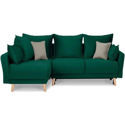KONSIMO Ecksofa Belmos ¦ grün ¦ Maße (cm): B: 234 H: 100 KONSIMO Ecksofa Belmos ¦ grün ¦ Maße (cm): B: 234 H: 100
