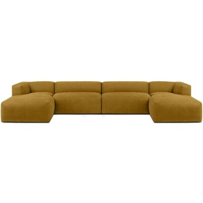 KONSIMO Wohnlandschaft Buffo ¦ gelb ¦ Maße (cm): B: 400 H: 73 KONSIMO Wohnlandschaft Buffo ¦ gelb ¦ Maße (cm): B: 400 H: 73