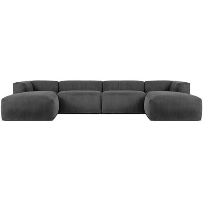 KONSIMO Wohnlandschaft Buffo ¦ grau ¦ Maße (cm): B: 400 H: 73 KONSIMO Wohnlandschaft Buffo ¦ grau ¦ Maße (cm): B: 400 H: 73