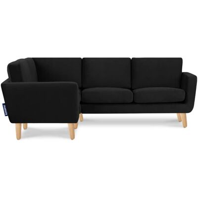 KONSIMO Ecksofa Tagio ¦ schwarz ¦ Maße (cm): B: 220 H: 80 KONSIMO Ecksofa Tagio ¦ schwarz ¦ Maße (cm): B: 220 H: 80