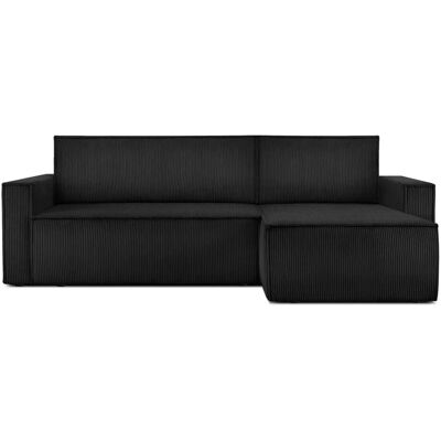KONSIMO Ecksofa Napi ¦ schwarz ¦ Maße (cm): B: 246 H: 89 KONSIMO Ecksofa Napi ¦ schwarz ¦ Maße (cm): B: 246 H: 89