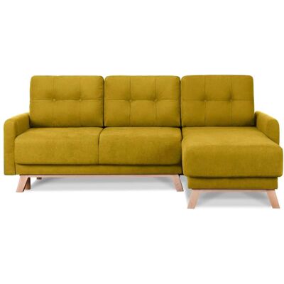 KONSIMO Ecksofa Visna ¦ gelb ¦ Maße (cm): B: 228 H: 79 KONSIMO Ecksofa Visna ¦ gelb ¦ Maße (cm): B: 228 H: 79