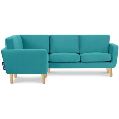 KONSIMO Ecksofa Tagio ¦ türkis/petrol ¦ Maße (cm): B: 220 H: 80 KONSIMO Ecksofa Tagio ¦ türkis/petrol ¦ Maße (cm): B: 220 H: 80