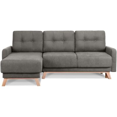 KONSIMO Ecksofa Visna ¦ grau ¦ Maße (cm): B: 228 H: 79 KONSIMO Ecksofa Visna ¦ grau ¦ Maße (cm): B: 228 H: 79