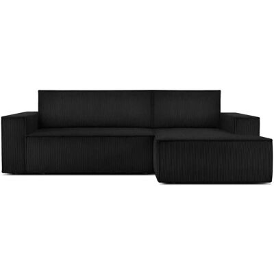 KONSIMO Ecksofa Napi ¦ schwarz ¦ Maße (cm): B: 262 H: 88 KONSIMO Ecksofa Napi ¦ schwarz ¦ Maße (cm): B: 262 H: 88