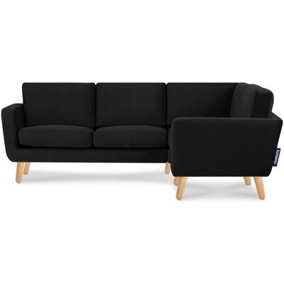 KONSIMO Ecksofa Tagio ¦ schwarz ¦ Maße (cm): B: 220 H: 80 KONSIMO Ecksofa Tagio ¦ schwarz ¦ Maße (cm): B: 220 H: 80