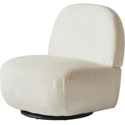 Nordlys Beige Samtstoff Drehstuhl - armchair Nordlys Beige Samtstoff Drehstuhl - armchair