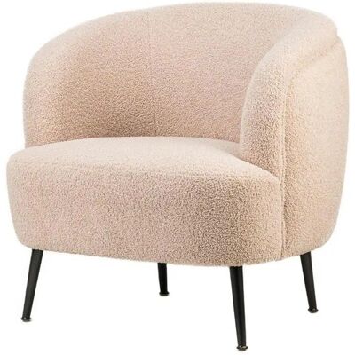 Nordlys Modell - Beiges Wollskandinavischer Sessel Nordlys Modell - Beiges Wollskandinavischer Sessel