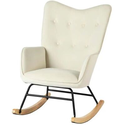 Höffner Schaukelstuhl Epper ¦ beige ¦ Maße (cm): B: 62,5 H: 93 Höffner Schaukelstuhl Epper ¦ beige ¦ Maße (cm): B: 62,5 H: 93