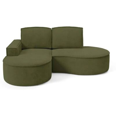 Höffner Ecksofa Flow ¦ grün ¦ Maße (cm): B: 210 H: 88 Höffner Ecksofa Flow ¦ grün ¦ Maße (cm): B: 210 H: 88