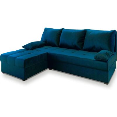 MASSENO Ecksofa mit Schlaffunktion Rita ¦ blau ¦ Maße (cm): B: 200 H: 85 MASSENO Ecksofa mit Schlaffunktion Rita ¦ blau ¦ Maße (cm): B: 200 H: 85