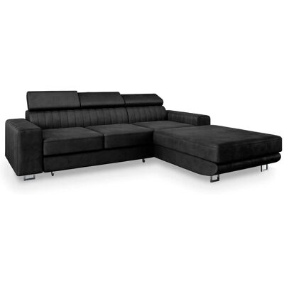 MASSENO Ecksofa mit Schlaffunktion Noto ¦ schwarz ¦ Maße (cm): B: 267 H: 89 MASSENO Ecksofa mit Schlaffunktion Noto ¦ schwarz ¦ Maße (cm): B: 267 H: 89