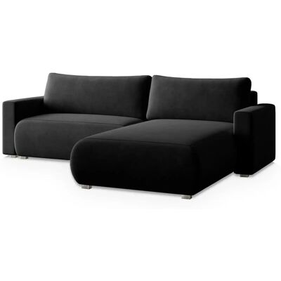 MASSENO Ecksofa mit Schlaffunktion Turin ¦ schwarz ¦ Maße (cm): B: 265 H: 83 MASSENO Ecksofa mit Schlaffunktion Turin ¦ schwarz ¦ Maße (cm): B: 265 H: 83