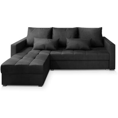 MASSENO Ecksofa Kos ¦ schwarz ¦ Maße (cm): B: 220 H: 85 MASSENO Ecksofa Kos ¦ schwarz ¦ Maße (cm): B: 220 H: 85