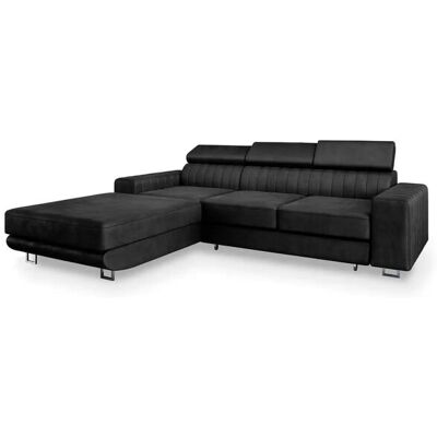 MASSENO Ecksofa mit Schlaffunktion Noto ¦ schwarz ¦ Maße (cm): B: 267 H: 89 MASSENO Ecksofa mit Schlaffunktion Noto ¦ schwarz ¦ Maße (cm): B: 267 H: 89
