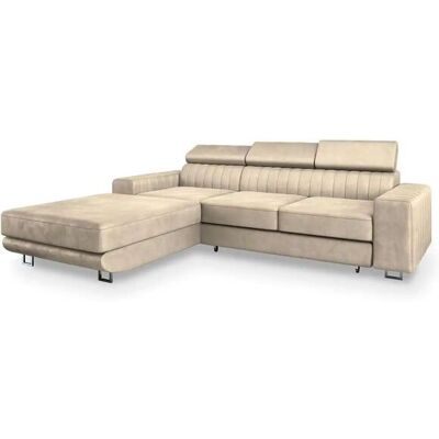 MASSENO Ecksofa mit Schlaffunktion Noto ¦ creme ¦ Maße (cm): B: 267 H: 89 MASSENO Ecksofa mit Schlaffunktion Noto ¦ creme ¦ Maße (cm): B: 267 H: 89