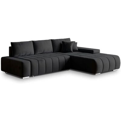 MASSENO Ecksofa mit Schlaffunktion Alese ¦ schwarz ¦ Maße (cm): B: 265 H: 85 MASSENO Ecksofa mit Schlaffunktion Alese ¦ schwarz ¦ Maße (cm): B: 265 H: 85