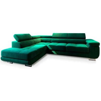MASSENO Ecksofa mit Schlaffunktion Selva ¦ grün ¦ Maße (cm): B: 277 H: 90 MASSENO Ecksofa mit Schlaffunktion Selva ¦ grün ¦ Maße (cm): B: 277 H: 90