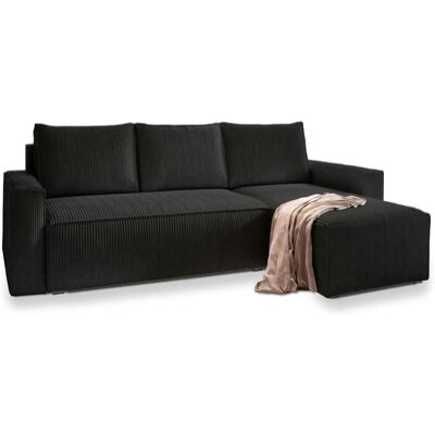 MASSENO Ecksofa mit Schlaffunktion Potaro ¦ schwarz ¦ Maße (cm): B: 230 H: 85 MASSENO Ecksofa mit Schlaffunktion Potaro ¦ schwarz ¦ Maße (cm): B: 230 H: 85