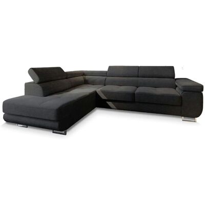 MASSENO Ecksofa mit Schlaffunktion Apiro ¦ schwarz ¦ Maße (cm): B: 277 H: 90 MASSENO Ecksofa mit Schlaffunktion Apiro ¦ schwarz ¦ Maße (cm): B: 277 H: 90