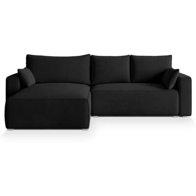 MASSENO Ecksofa mit Schlaffunktion Foril ¦ schwarz ¦ Maße (cm): B: 265 H: 83 MASSENO Ecksofa mit Schlaffunktion Foril ¦ schwarz ¦ Maße (cm): B: 265 H: 83