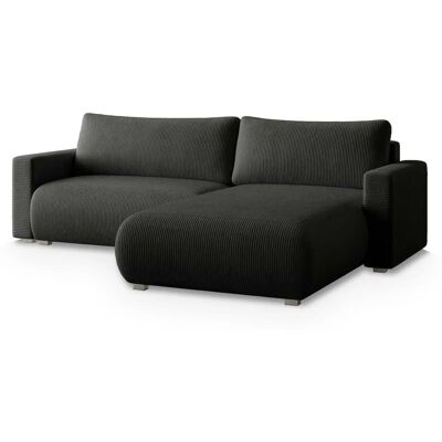 MASSENO Ecksofa mit Schlaffunktion Turin ¦ schwarz ¦ Maße (cm): B: 265 H: 83 MASSENO Ecksofa mit Schlaffunktion Turin ¦ schwarz ¦ Maße (cm): B: 265 H: 83
