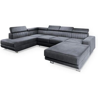 MASSENO Wohnlandschaft mit Schlaffunktion Siena ¦ grau ¦ Maße (cm): B: 335 H: 89 MASSENO Wohnlandschaft mit Schlaffunktion Siena ¦ grau ¦ Maße (cm): B: 335 H: 89
