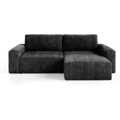 Höffner Ecksofa mit Schlaffunktion Fano ¦ schwarz ¦ Maße (cm): B: 252 H: 70 Höffner Ecksofa mit Schlaffunktion Fano ¦ schwarz ¦ Maße (cm): B: 252 H: 70