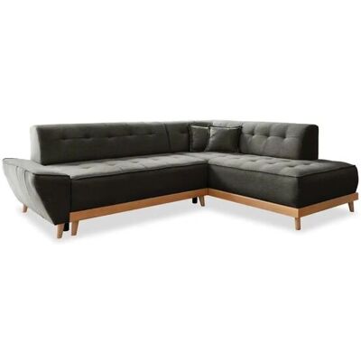 Miuform Ecksofa mit Schlaffunktion Dazzling Daisy ¦ schwarz ¦ Maße (cm): B: 253 Miuform Ecksofa mit Schlaffunktion Dazzling Daisy ¦ schwarz ¦ Maße (cm): B: 253