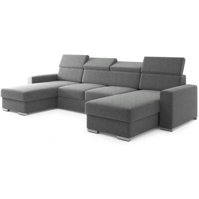 Höffner Wohnlandschaft mit Schlaffunktion Valencia ¦ grau ¦ Maße (cm): B: 305 H: 79 Höffner Wohnlandschaft mit Schlaffunktion Valencia ¦ grau ¦ Maße (cm): B: 305 H: 79