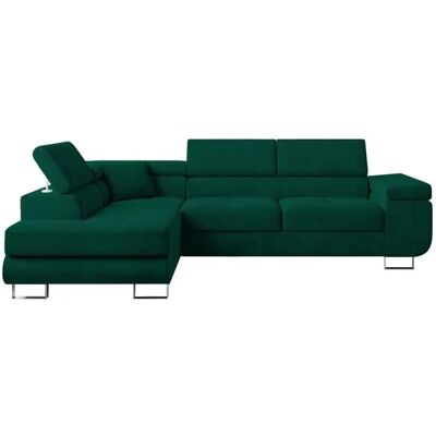 Höffner Ecksofa Anton ¦ grün ¦ Maße (cm): B: 275 H: 90 Höffner Ecksofa Anton ¦ grün ¦ Maße (cm): B: 275 H: 90