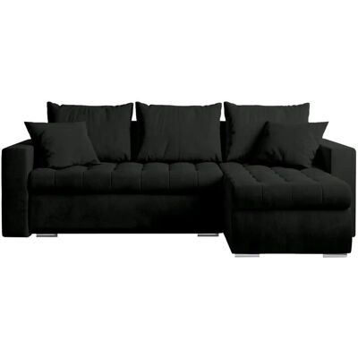 Höffner Ecksofa mit Schlaffunktion Luis ¦ schwarz ¦ Maße (cm): B: 238 H: 85 Höffner Ecksofa mit Schlaffunktion Luis ¦ schwarz ¦ Maße (cm): B: 238 H: 85