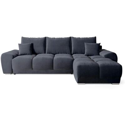 Höffner Ecksofa mit Schlaffunktion Nubes ¦ schwarz ¦ Maße (cm): B: 290 H: 85 Höffner Ecksofa mit Schlaffunktion Nubes ¦ schwarz ¦ Maße (cm): B: 290 H: 85