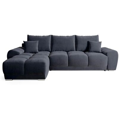 Höffner Ecksofa mit Schlaffunktion Nubes ¦ schwarz ¦ Maße (cm): B: 290 H: 85 Höffner Ecksofa mit Schlaffunktion Nubes ¦ schwarz ¦ Maße (cm): B: 290 H: 85