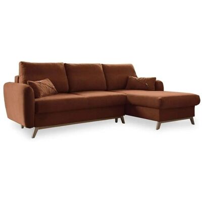 MID.YOU Ecksofa Textil Terra cotta - 116x202 cm MID.YOU Ecksofa Textil Terra cotta - 116x202 cm