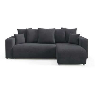Höffner Ecksofa mit Schlaffunktion Evora ¦ schwarz ¦ Maße (cm): B: 247 H: 88 Höffner Ecksofa mit Schlaffunktion Evora ¦ schwarz ¦ Maße (cm): B: 247 H: 88