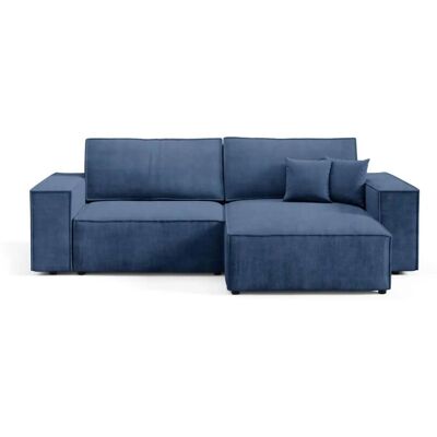 Höffner Ecksofa mit Schlaffunktion Mille ¦ blau ¦ Maße (cm): B: 257 H: 88 Höffner Ecksofa mit Schlaffunktion Mille ¦ blau ¦ Maße (cm): B: 257 H: 88