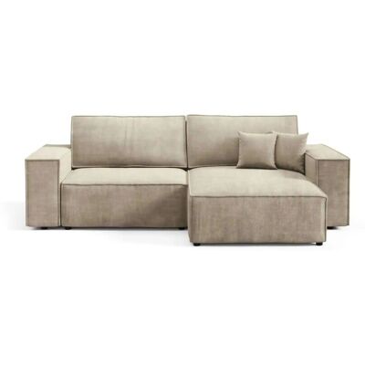 Höffner Ecksofa mit Schlaffunktion Mille ¦ beige ¦ Maße (cm): B: 257 H: 88 Höffner Ecksofa mit Schlaffunktion Mille ¦ beige ¦ Maße (cm): B: 257 H: 88