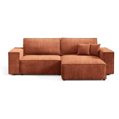 Höffner Ecksofa mit Schlaffunktion Mille ¦ orange ¦ Maße (cm): B: 257 H: 88 Höffner Ecksofa mit Schlaffunktion Mille ¦ orange ¦ Maße (cm): B: 257 H: 88