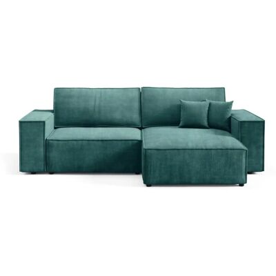 Höffner Ecksofa mit Schlaffunktion Mille ¦ grün ¦ Maße (cm): B: 257 H: 88 Höffner Ecksofa mit Schlaffunktion Mille ¦ grün ¦ Maße (cm): B: 257 H: 88