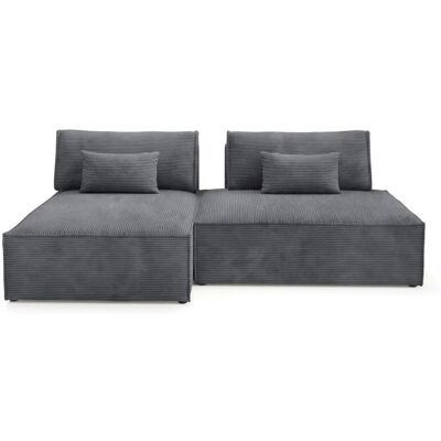 LUCCA - LUCCA - Anthrazit - 4 Plätze - Ecksofa LUCCA - LUCCA - Anthrazit - 4 Plätze - Ecksofa
