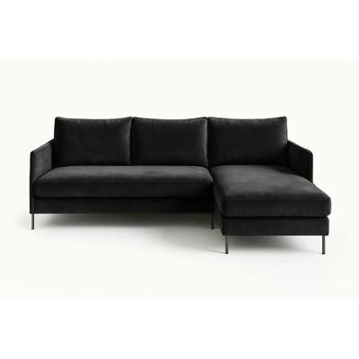 Höffner Ecksofa Bellis ¦ schwarz ¦ Maße (cm): B: 216 H: 95 Höffner Ecksofa Bellis ¦ schwarz ¦ Maße (cm): B: 216 H: 95